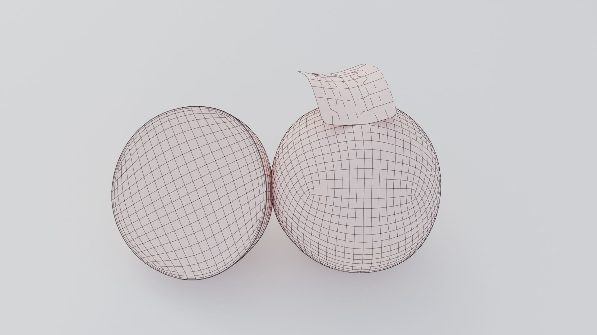 Realistic Orange Low-poly 3D model_5