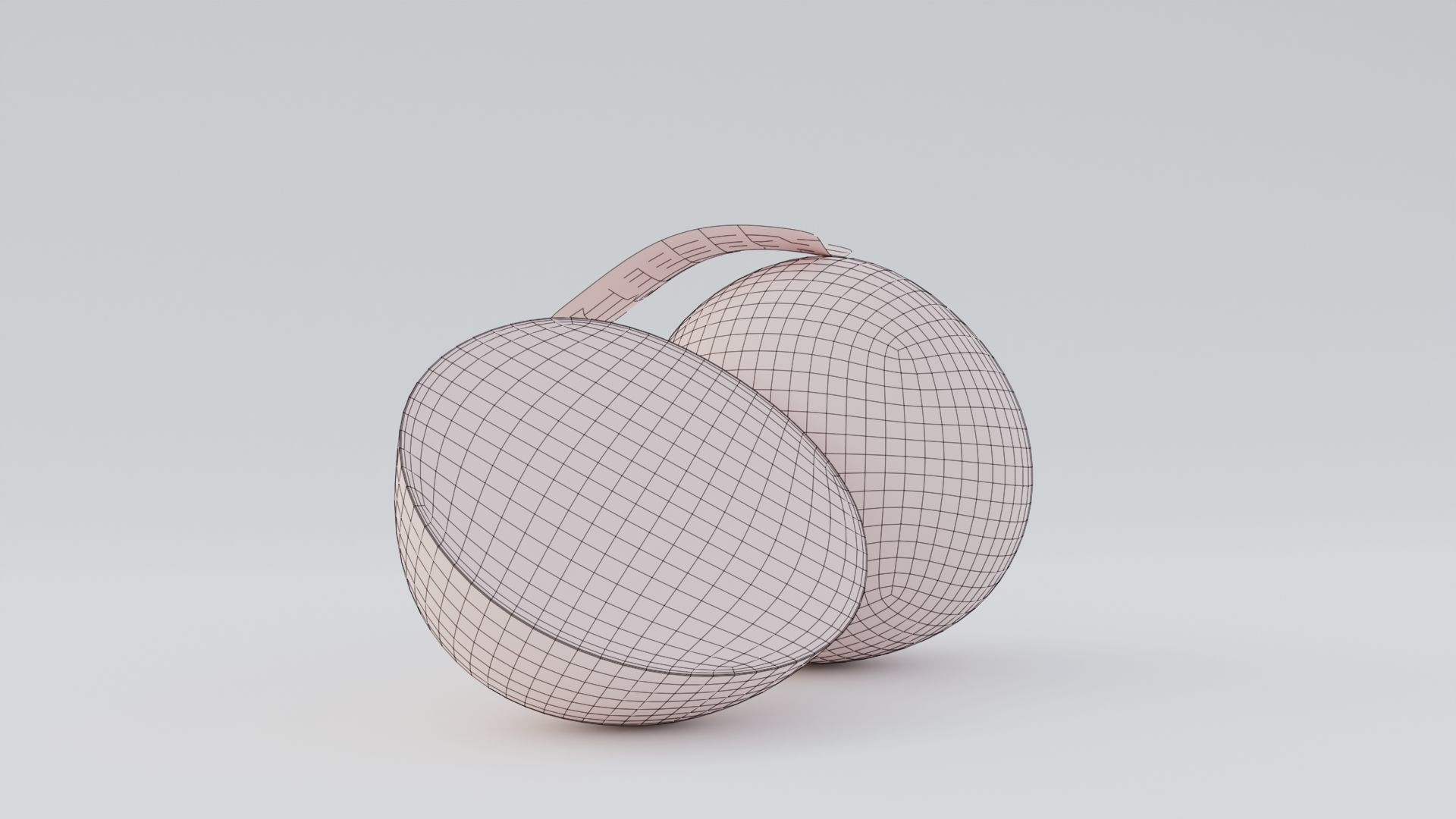 Realistic Orange Low-poly 3D model_4