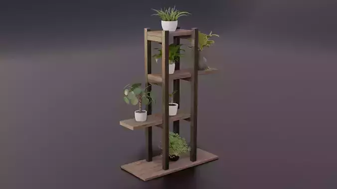 Modern Plants Stand  Free 3D model
