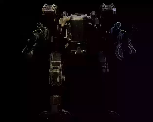 mecha Low-poly 3D model