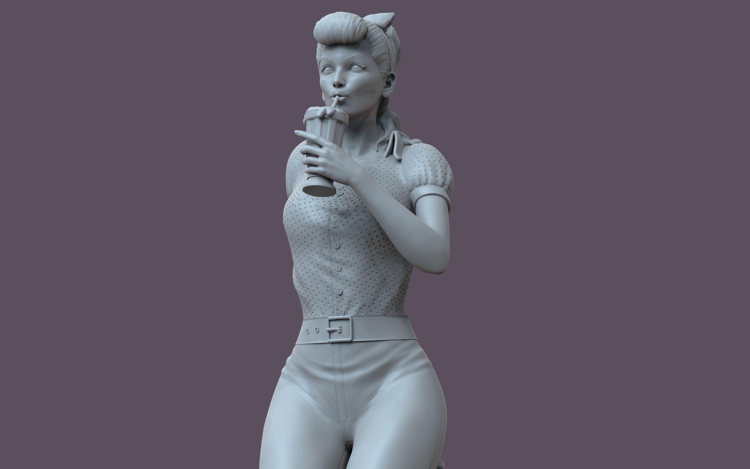 PinUp - Girl 3D print model_29