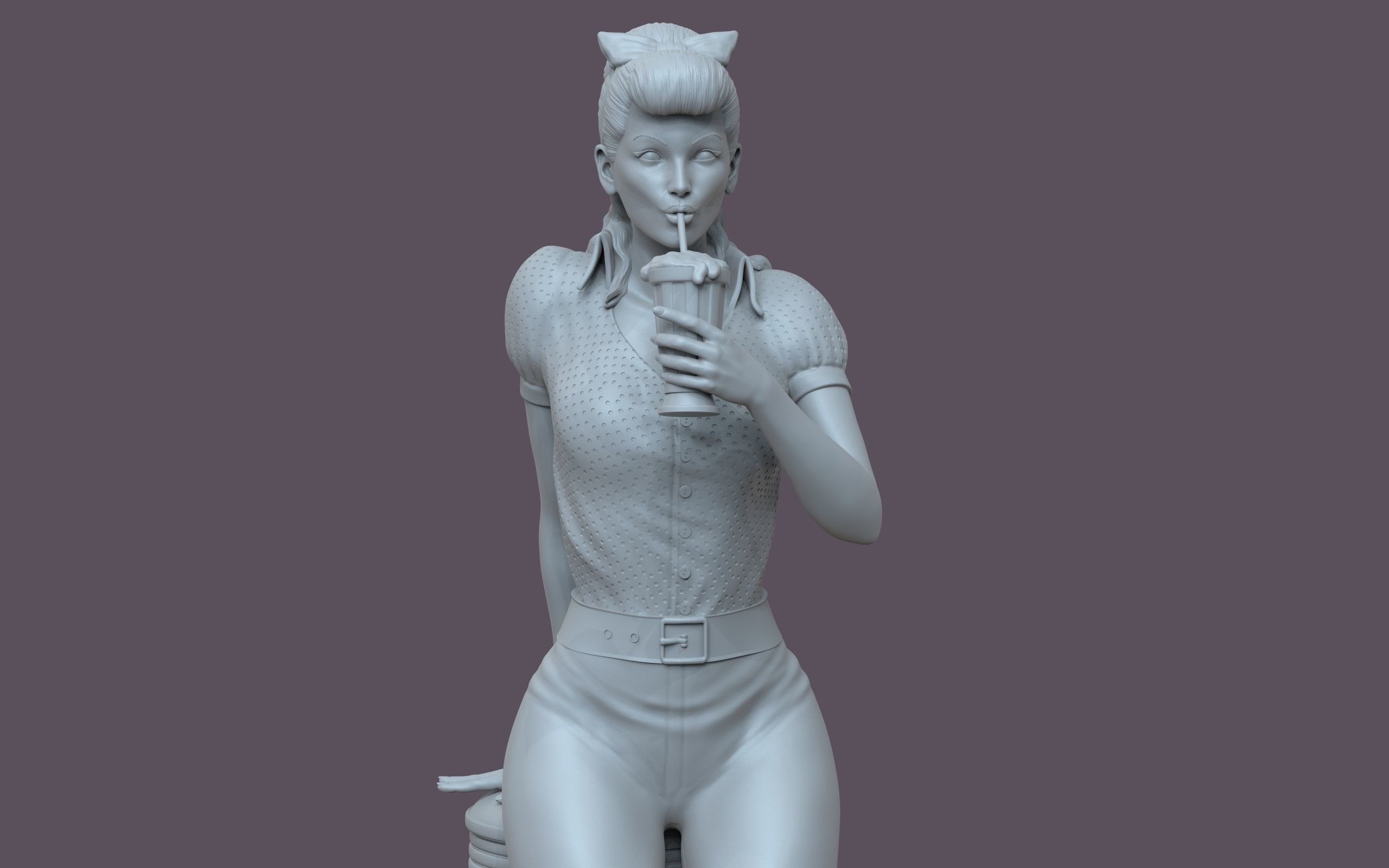 PinUp - Girl 3D print model_31