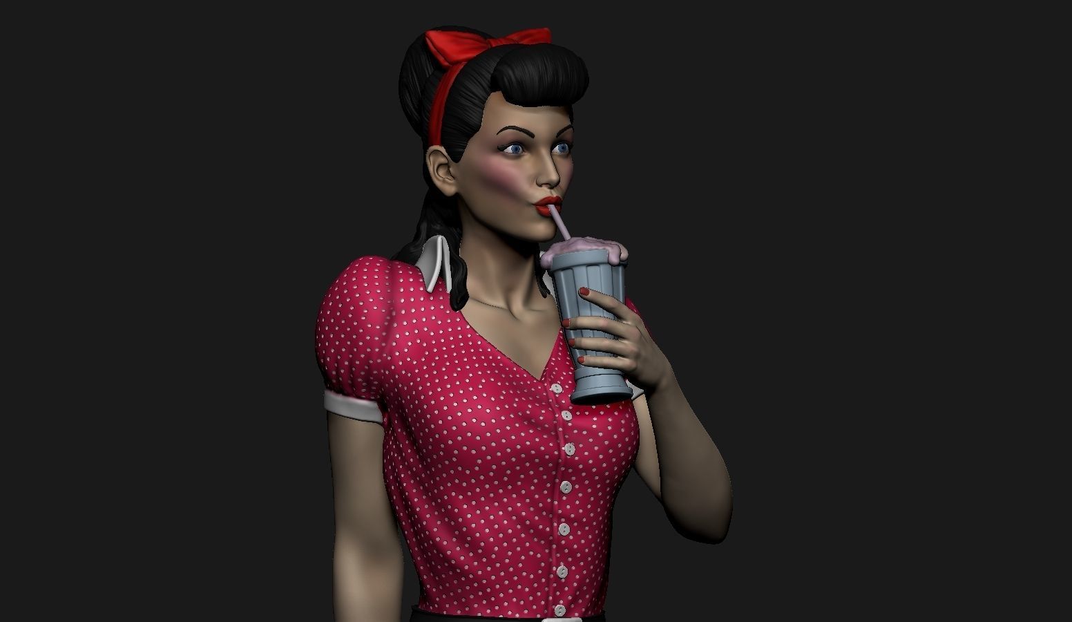 PinUp - Girl 3D print model_17