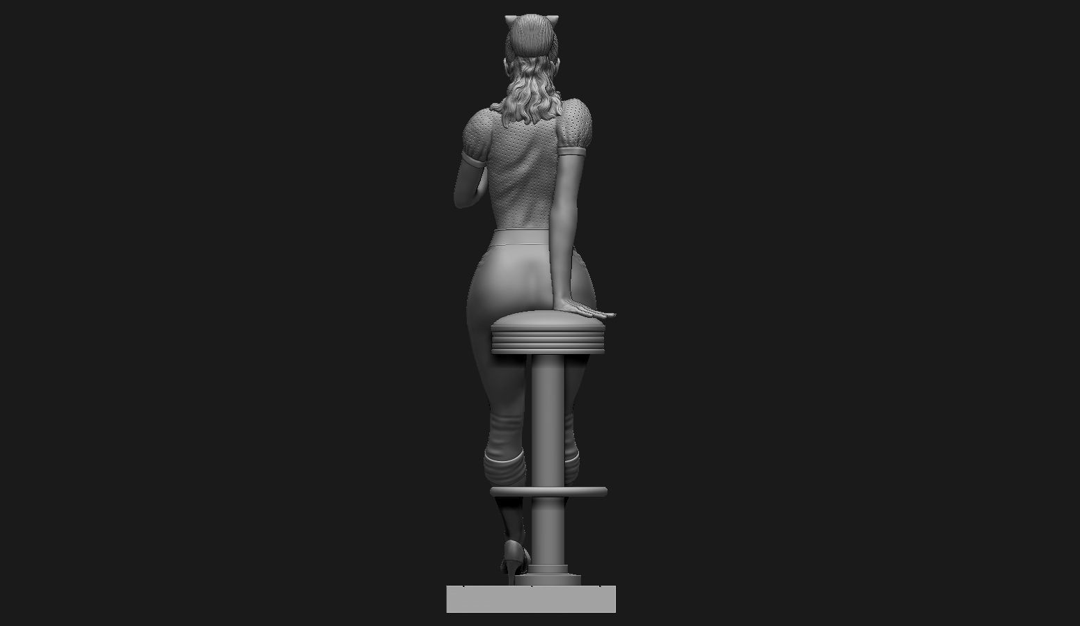 PinUp - Girl 3D print model_9