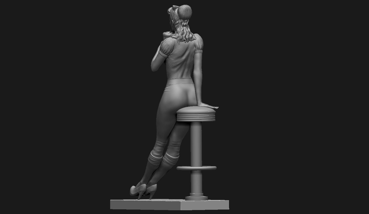 PinUp - Girl 3D print model_16