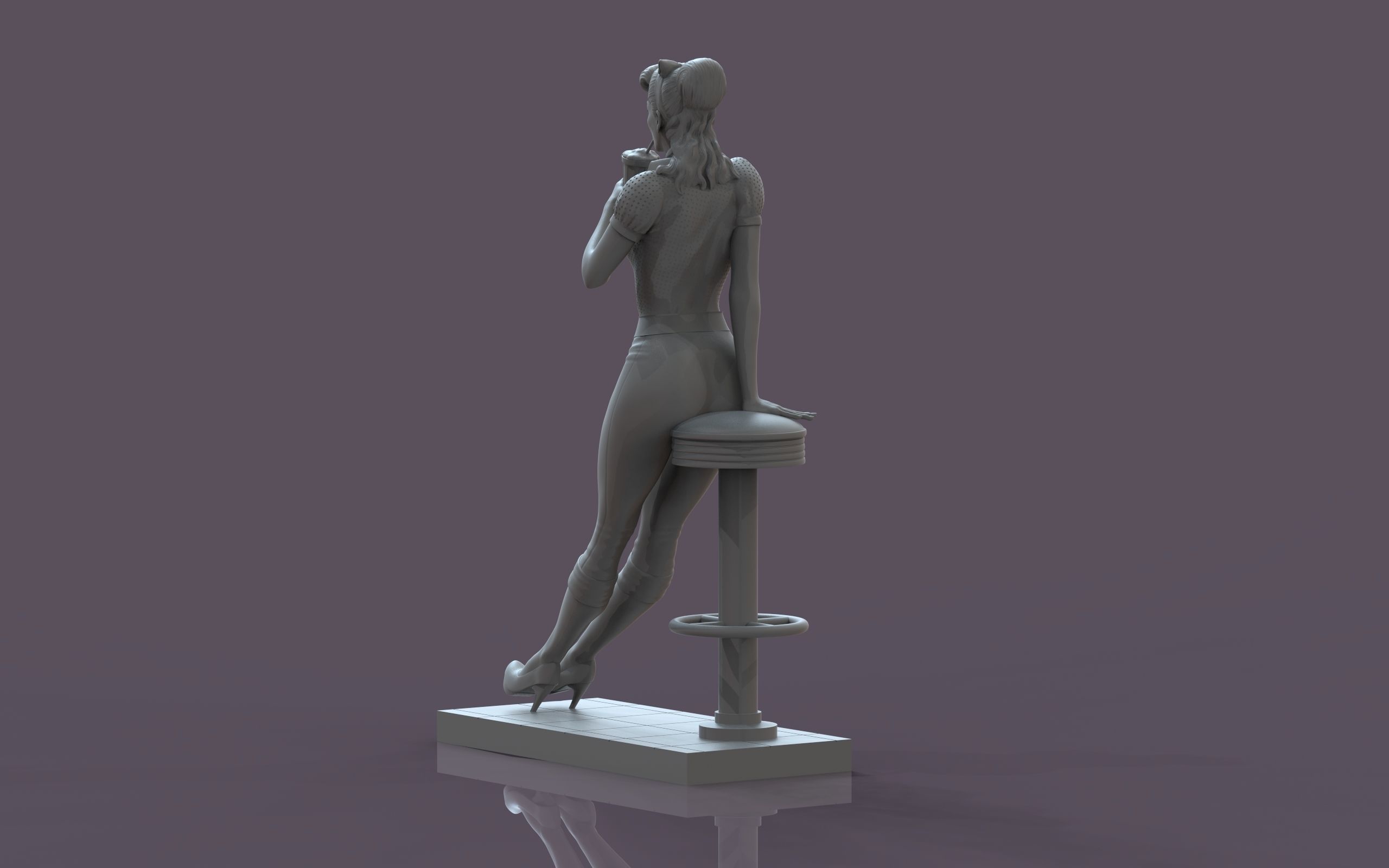 PinUp - Girl 3D print model_21