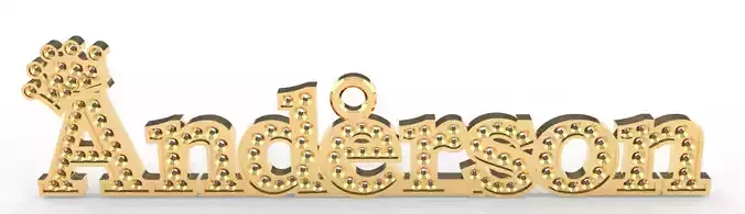 Name with stones - Nombre con engastes