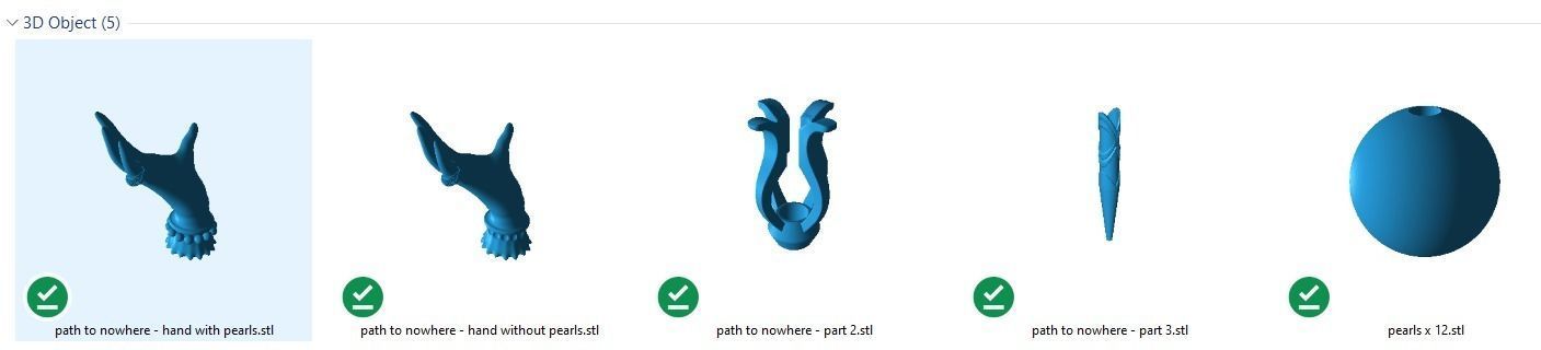 Path to Nowhere Cabernet Cane 3D print model_6