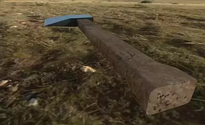 Low-Poly Axe 3D Model