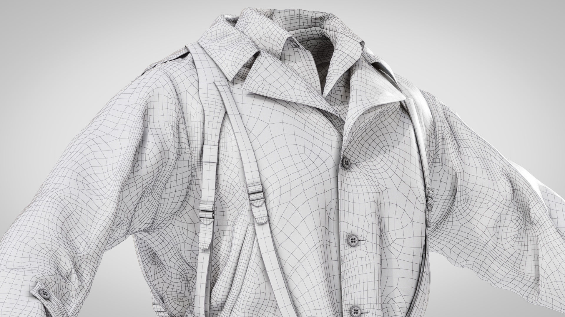 US WWII Infantry Soldier Summer Style 3D model_20