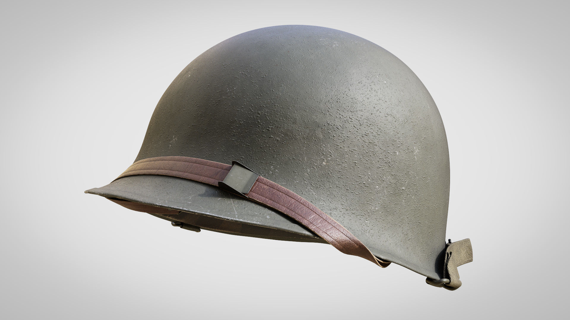 US WWII Infantry Soldier Summer Style 3D model_13