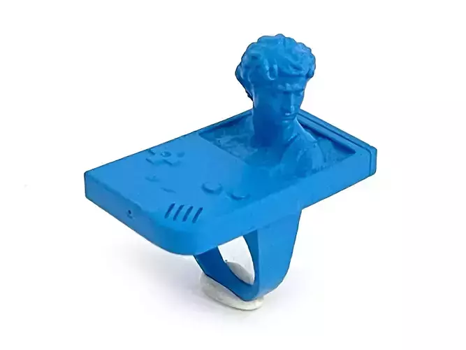 Vaporwave Ring 3D Print STL File Aesthetic Jewelry Design 3D print model Vaporwave Ring 3D Print STL File Aesthetic Jewelry Design 3D print model