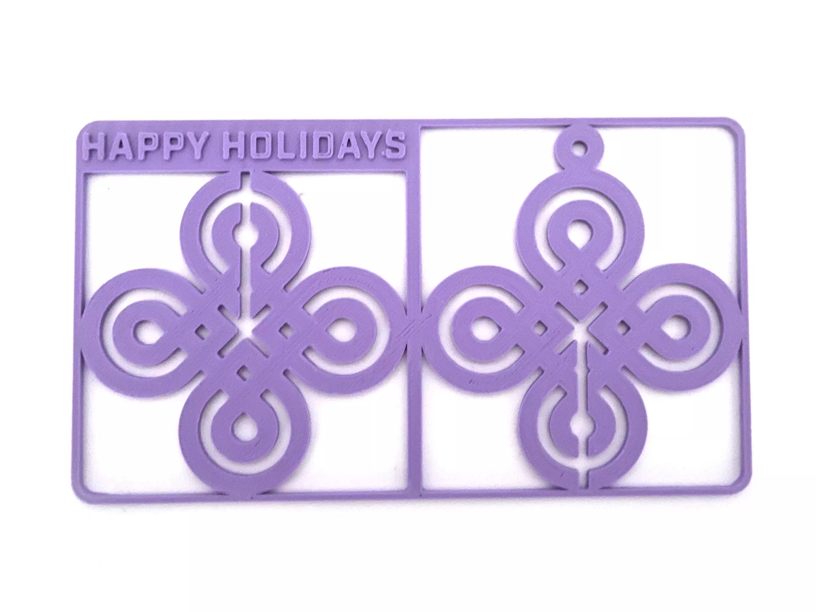 Holiday 3D Printable Geometric Stocking Sprue STL File Ornament 3D print model_0