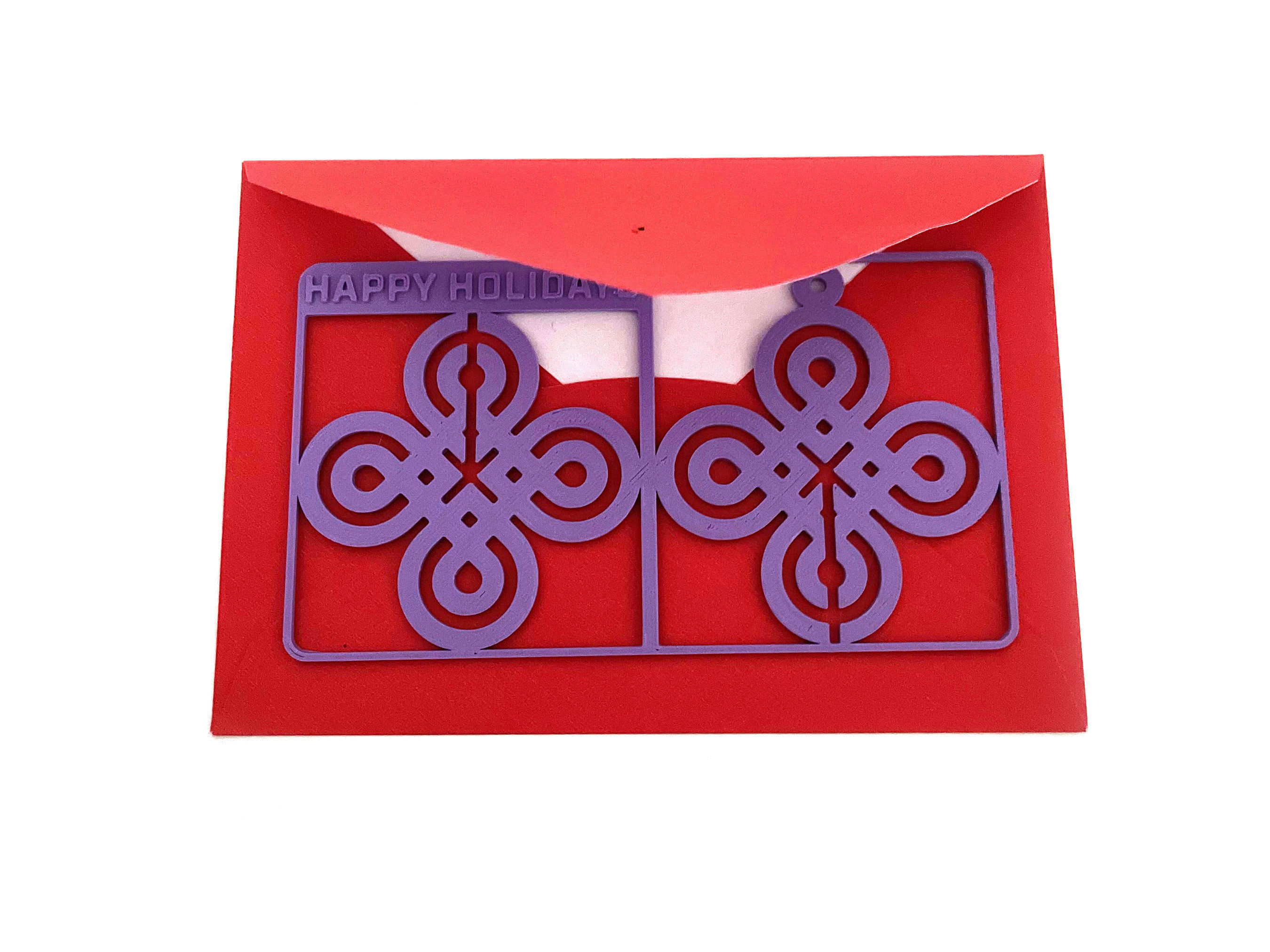 Holiday 3D Printable Geometric Stocking Sprue STL File Ornament 3D print model_4