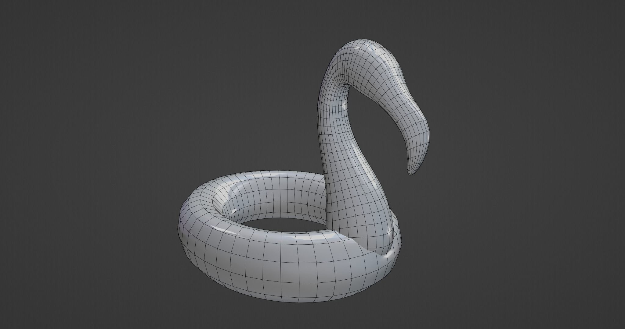 PBR Flamingo Inflatable Pool Float 5 Styles  Low-poly 3D model_13