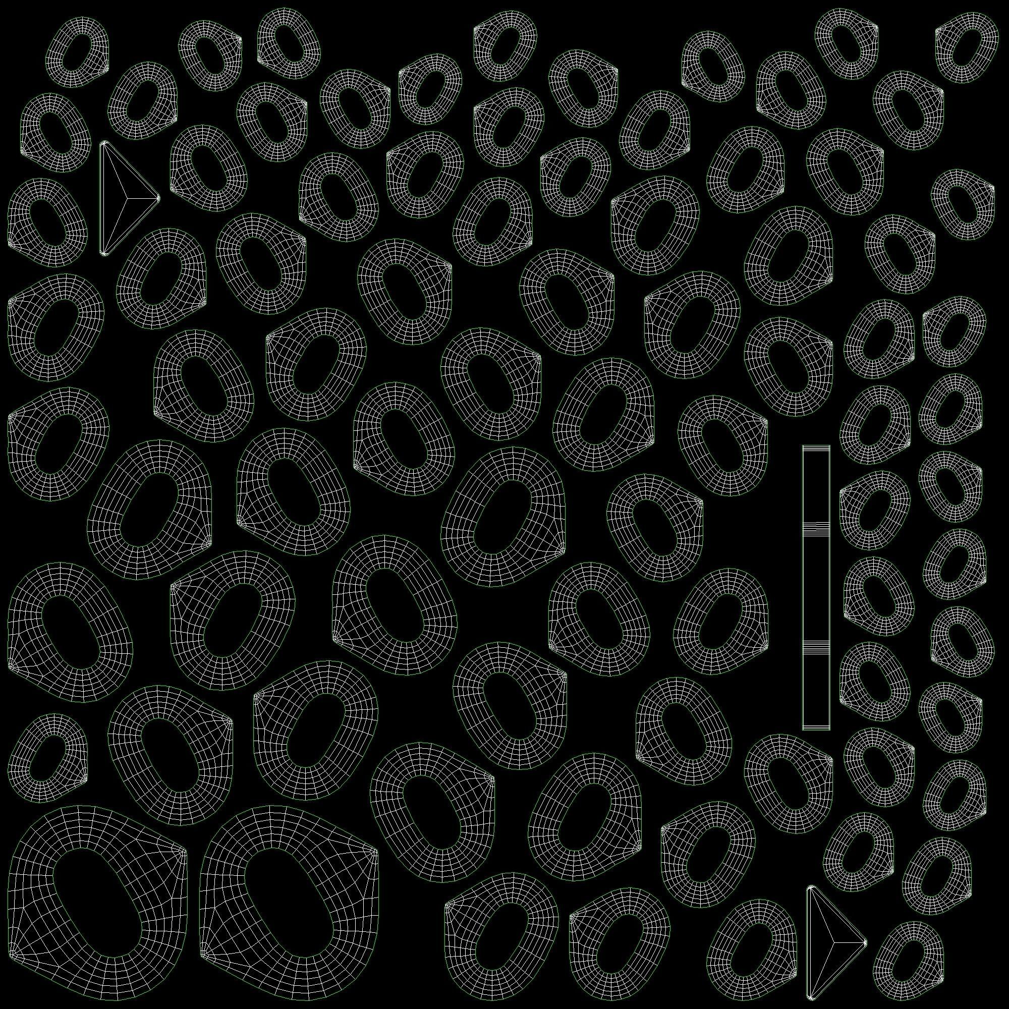 Prada Eternal Necklace Gold Siver Rose Low-poly 3D model_9