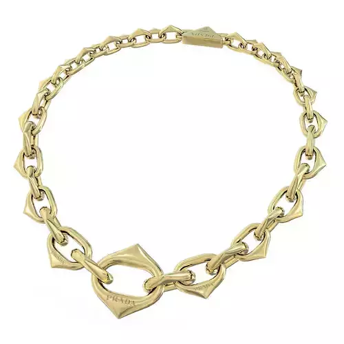Prada Eternal Necklace Gold Siver Rose Low-poly 3D model