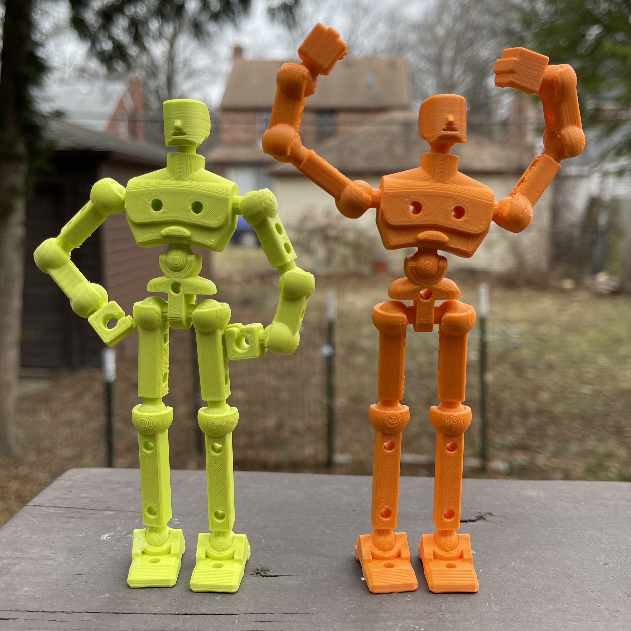Flexifriend 3D Printable Fully Articulated Action Figure 3D print model_4