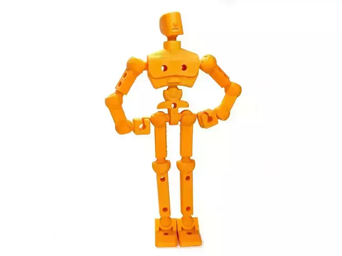 Flexifriend 3D Printable Fully Articulated Action Figure 3D print model