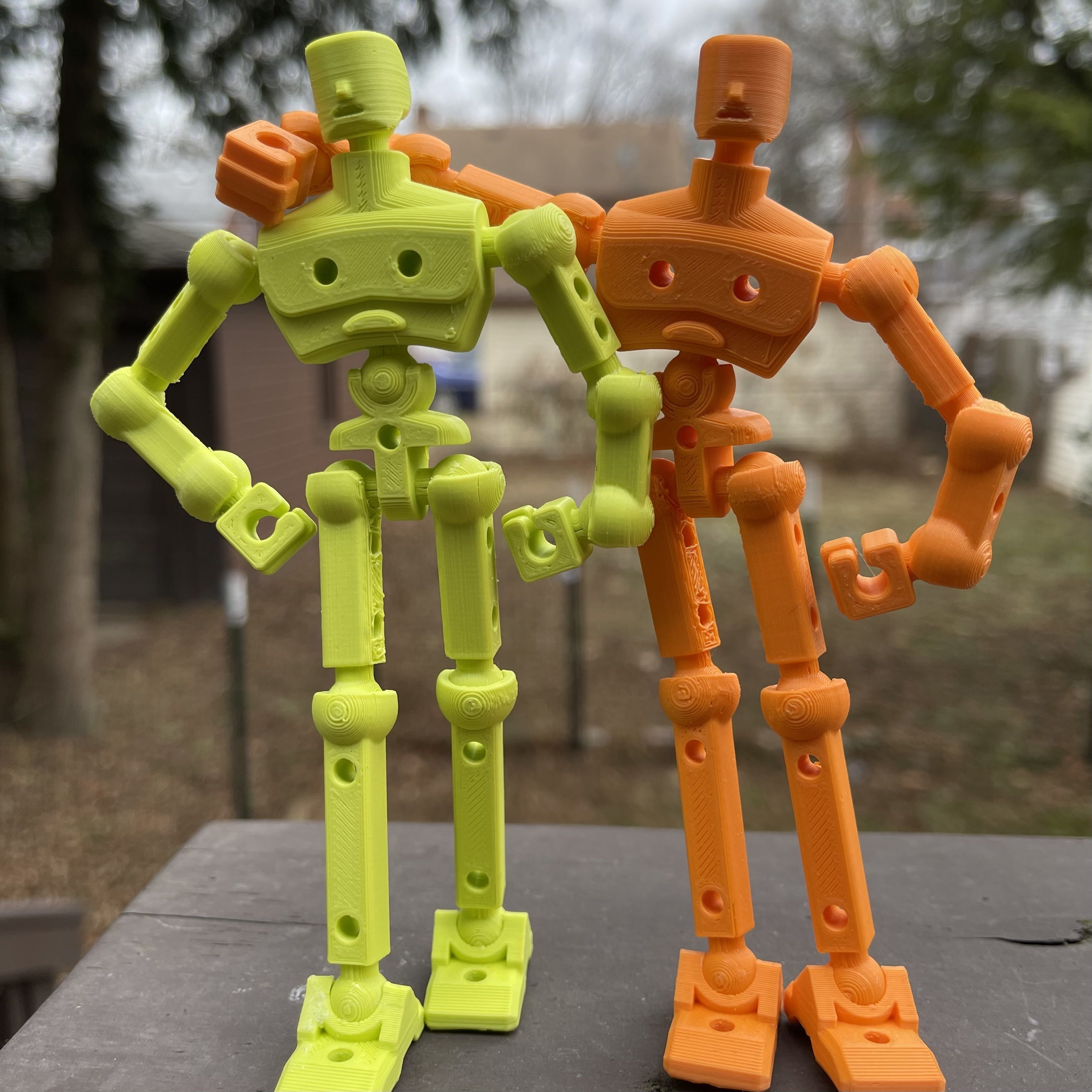 Flexifriend 3D Printable Fully Articulated Action Figure 3D print model_5
