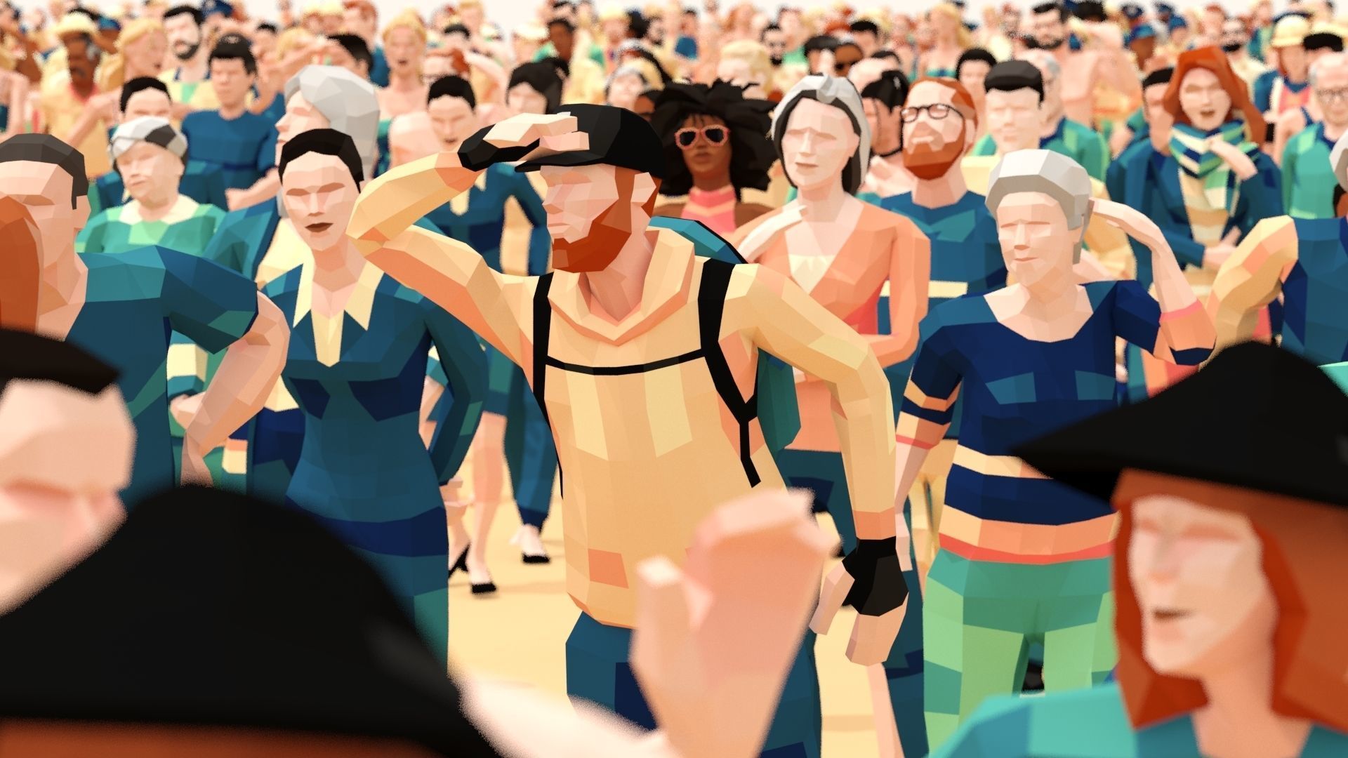 4000 Posed People Ultimate for ArchViz Low-poly 3D model_1