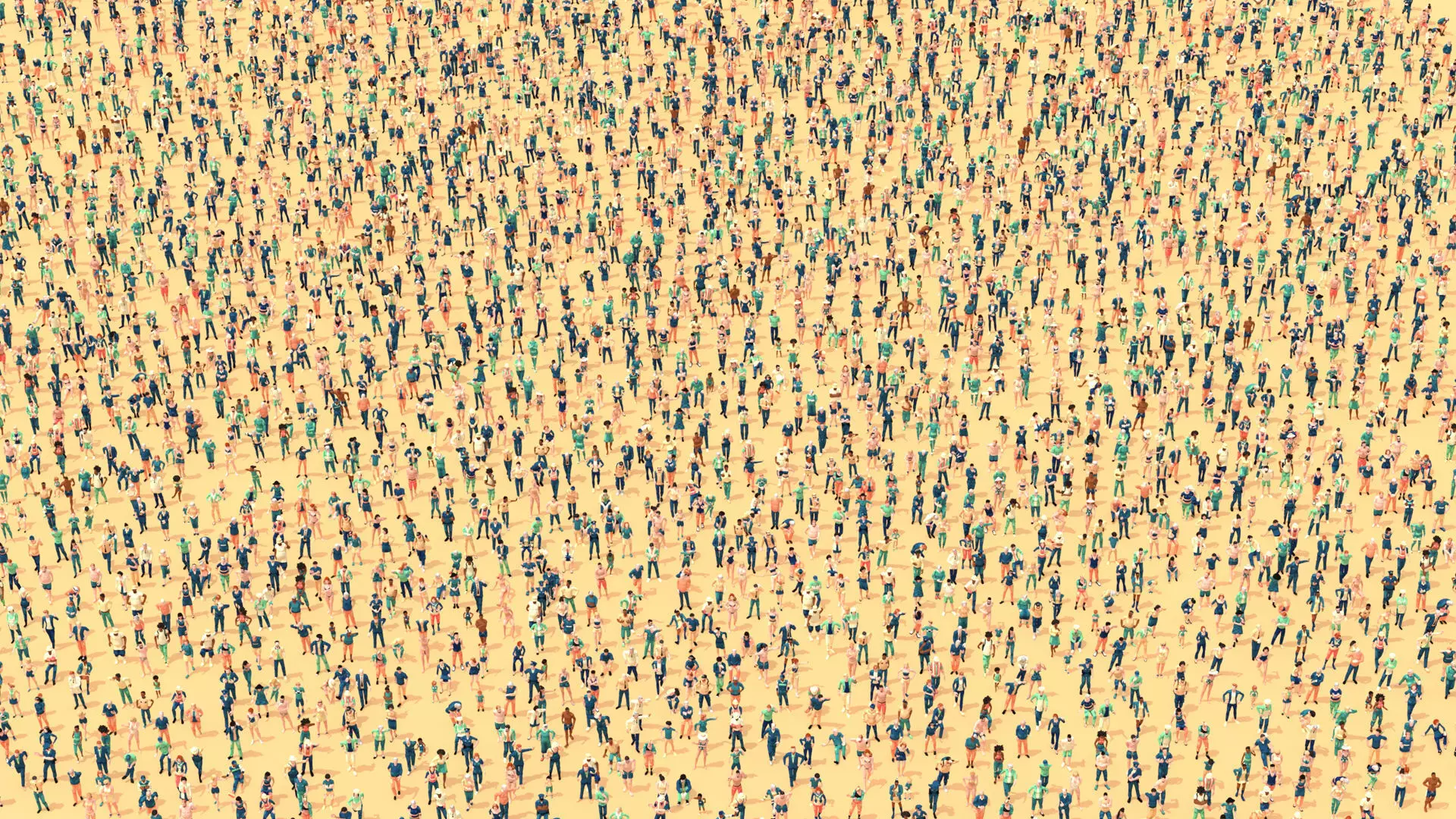 4000 Posed People Ultimate for ArchViz Low-poly 3D model_0