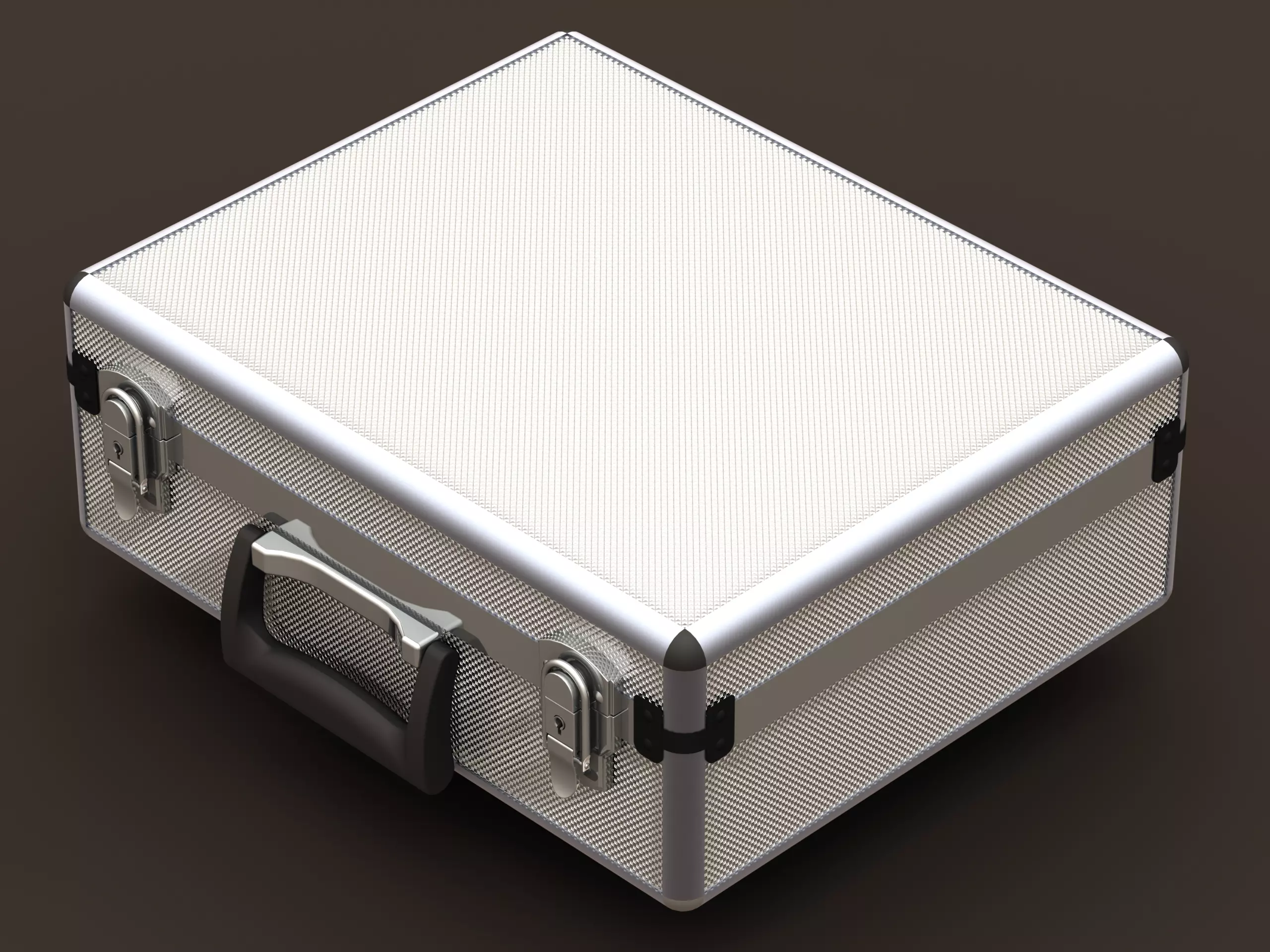Tool Case Aluminium Radiused Edges 3D model_0