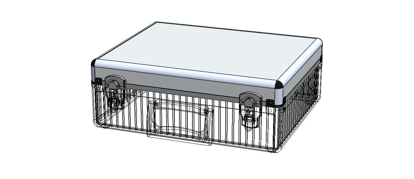 Tool Case Aluminium Radiused Edges 3D model_4