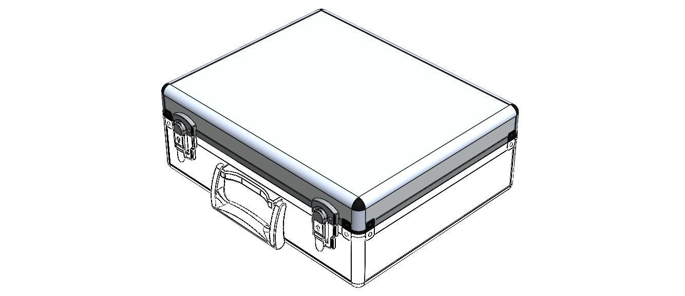 Tool Case Aluminium Radiused Edges 3D model_6