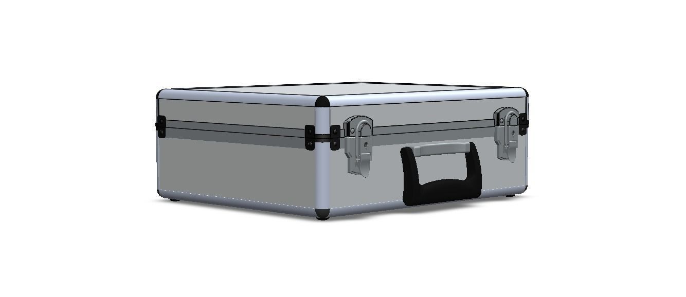Tool Case Aluminium Radiused Edges 3D model_37