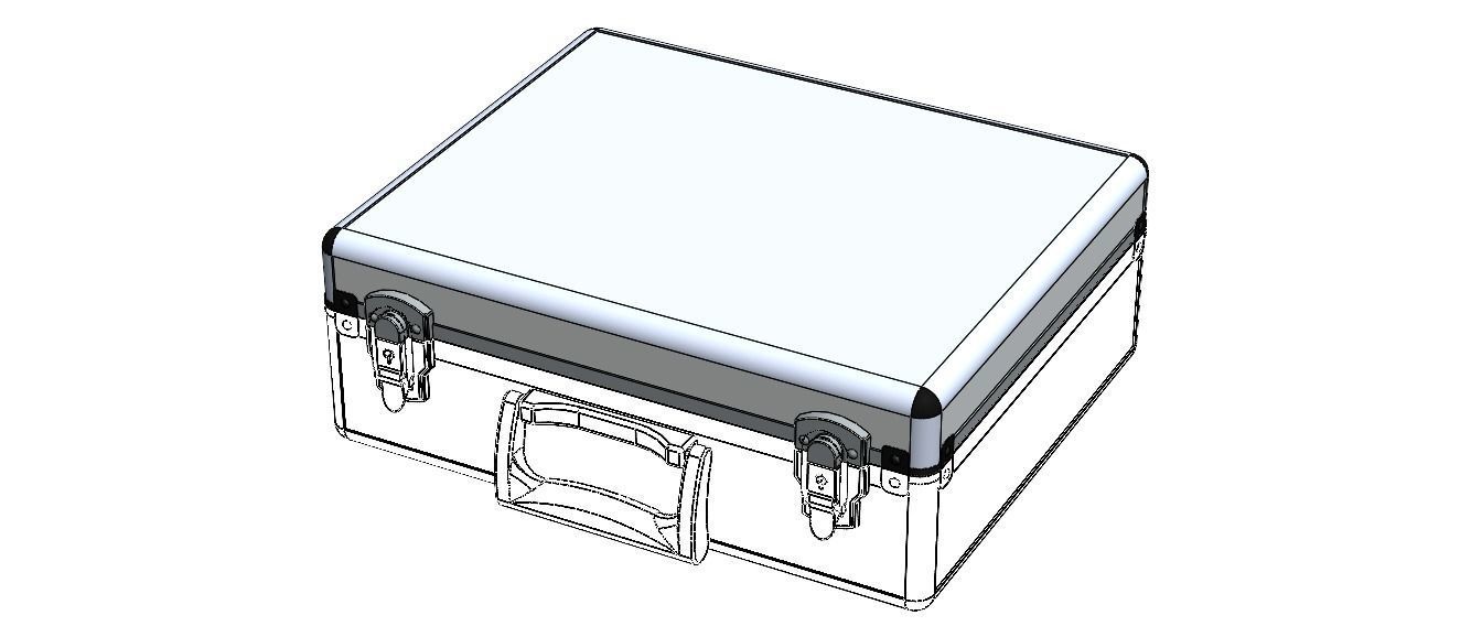 Tool Case Aluminium Radiused Edges 3D model_10