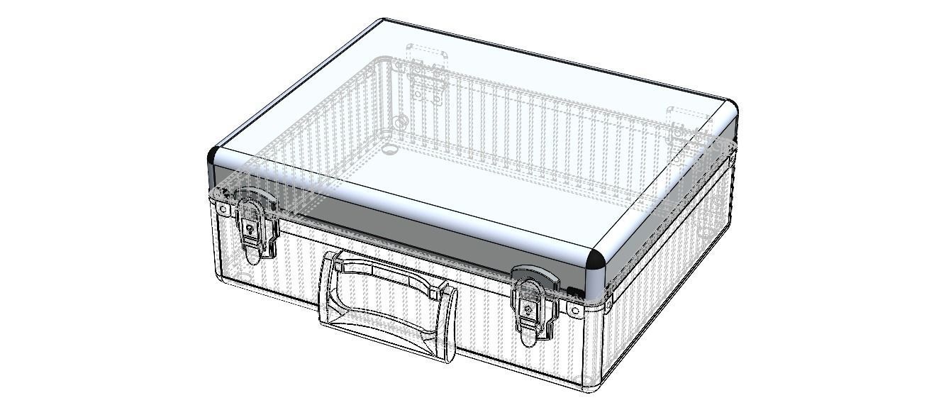 Tool Case Aluminium Radiused Edges 3D model_11