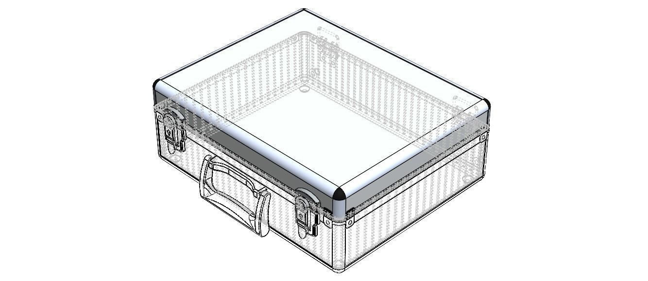 Tool Case Aluminium Radiused Edges 3D model_7