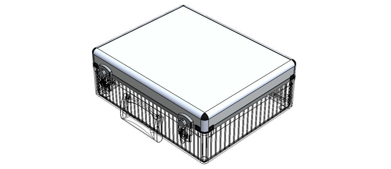 Tool Case Aluminium Radiused Edges 3D model_8