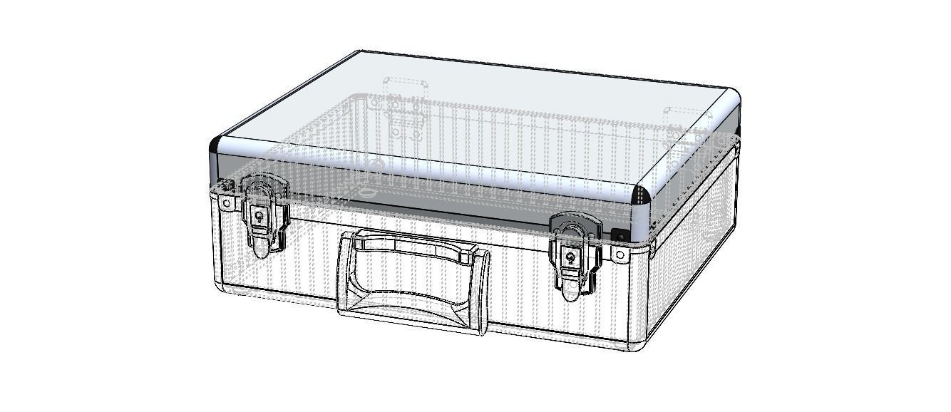 Tool Case Aluminium Radiused Edges 3D model_3