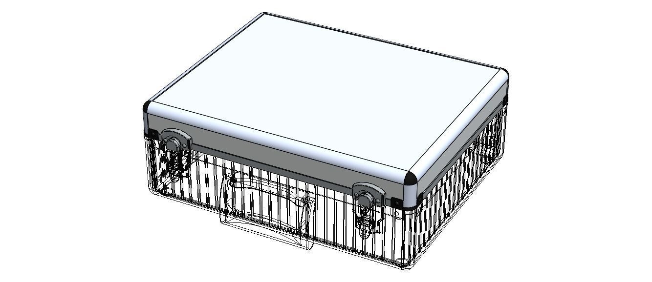 Tool Case Aluminium Radiused Edges 3D model_12