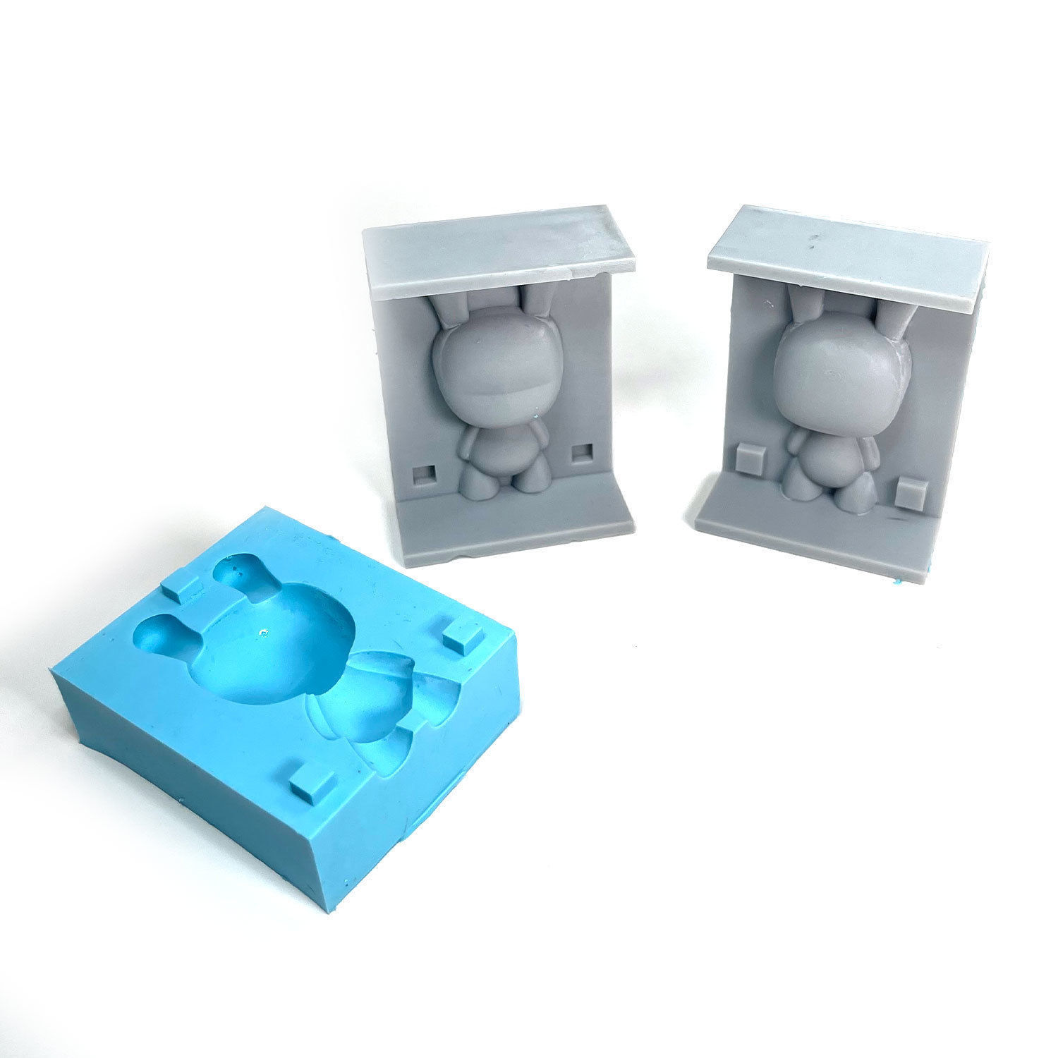 Coco Bunny 3D Print Art Toy Platform Figure With Mold Box 3D print model_2