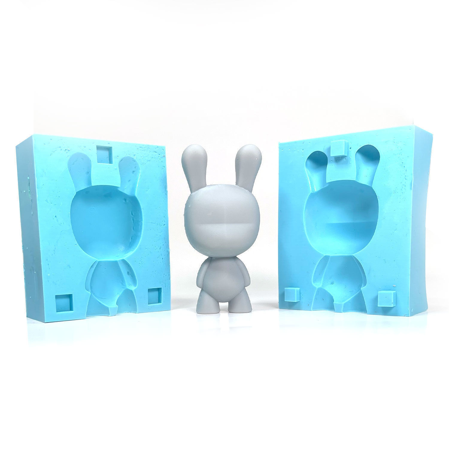 Coco Bunny 3D Print Art Toy Platform Figure With Mold Box 3D print model_1