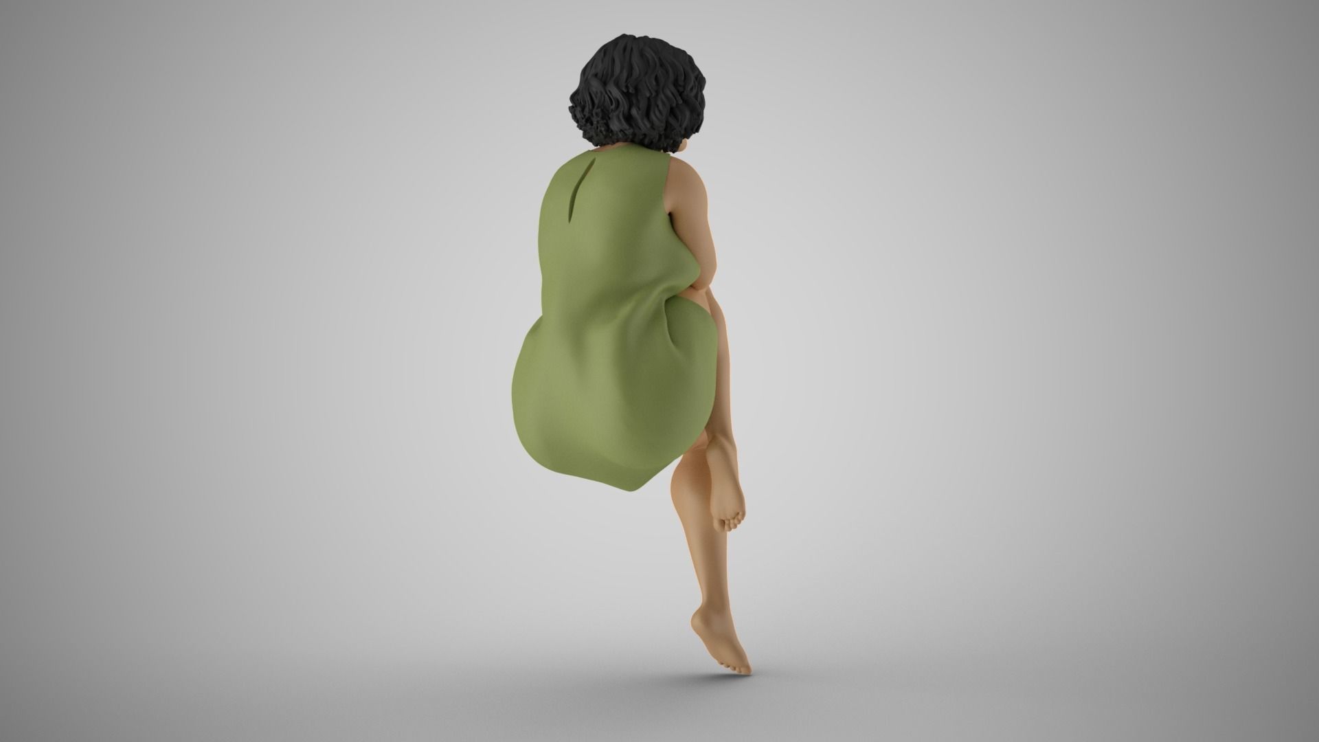 Peaceful Woman 3D print model_6
