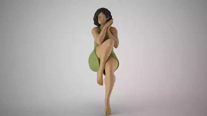 Peaceful Woman 3D print model