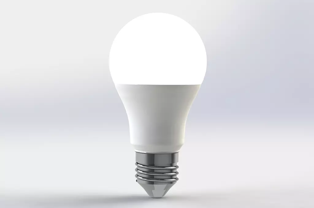 SolidWorks 2023 Energy Saving Light Bulb LED Lighting Free 3D model