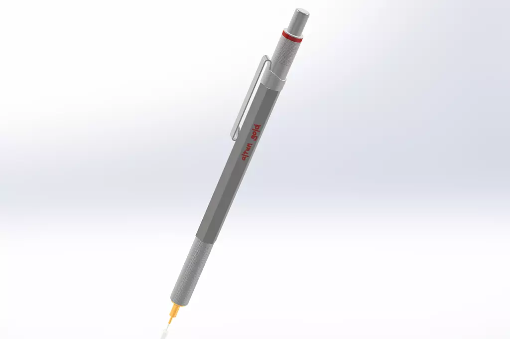 Solidworks 2023 rOtring 600 Mechanical Pencil Free 3D print model_0