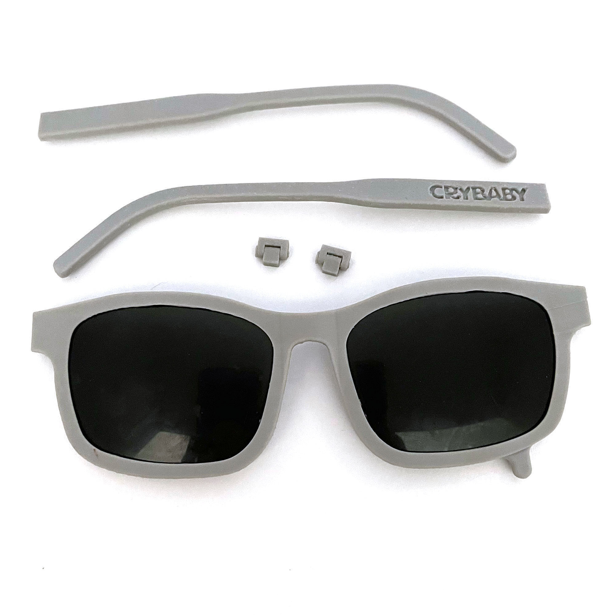 Crybaby Asymmetrical Sunglasses Royalty Free 3D Print Glasses 3D print model_1