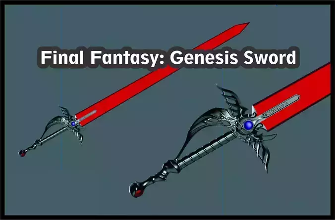 Final Fantasy Genesis Sword 3d model