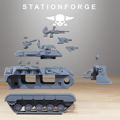 GrimGuard Support Tank  3D print model 6