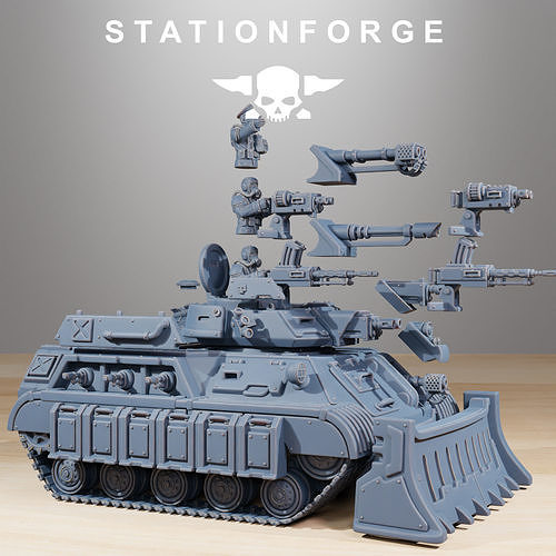 GrimGuard Support Tank  3D print model 4