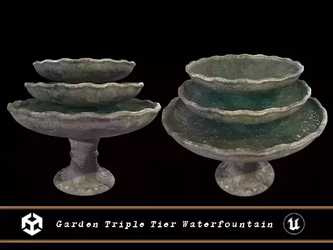 Garden Triple Tier Waterfountain