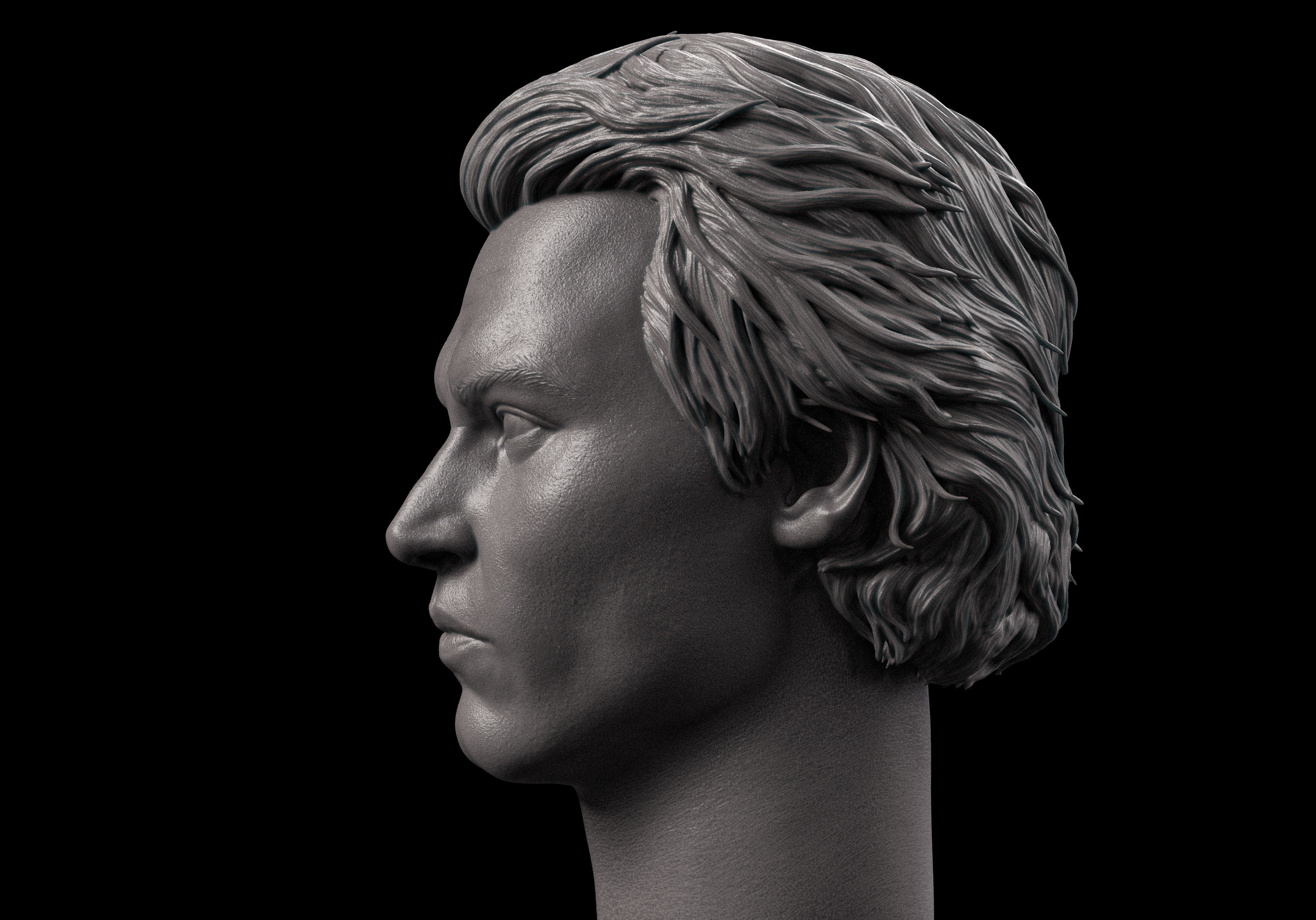 Johnny Depp- Ichabod Crane Head 3D print model_2