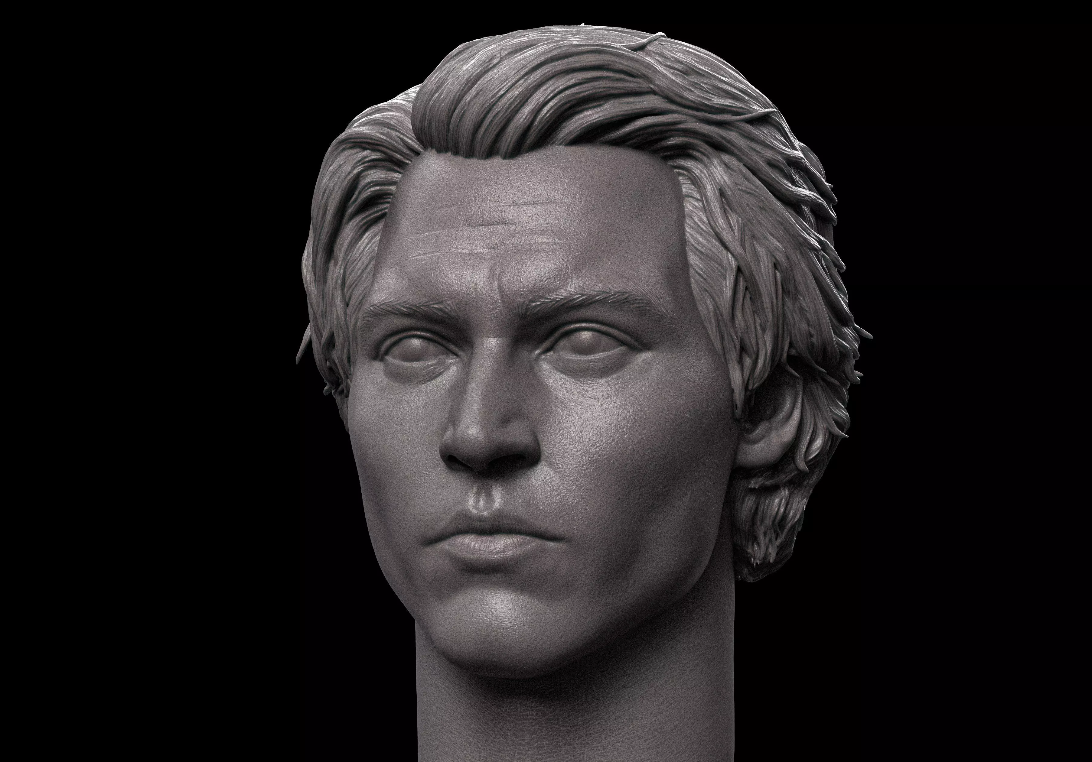 Johnny Depp- Ichabod Crane Head 3D print model_0