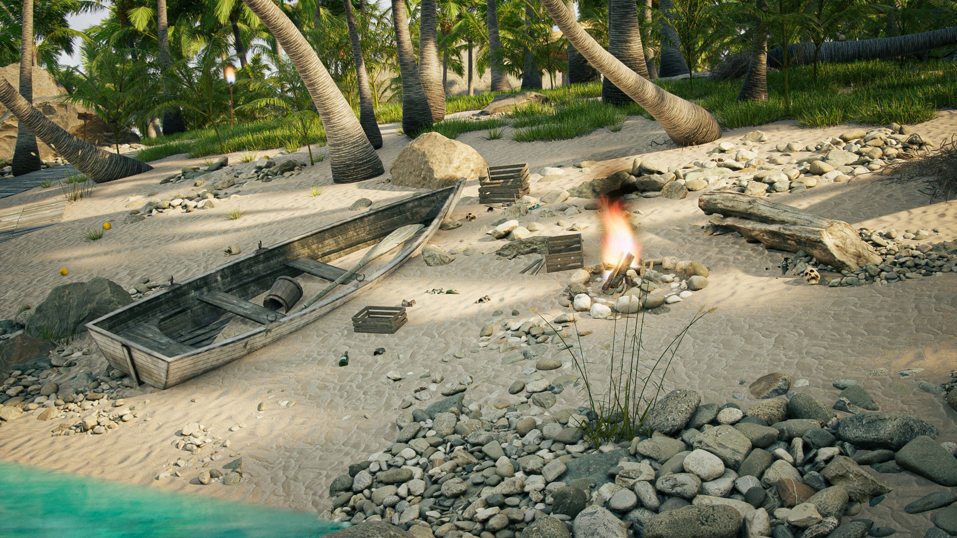 Tropical Island  pack Low-poly 3D model_13